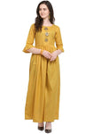 Designer Mart Cotton Maxi Gown Dress - Designer mart