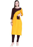 Designer Mart Women Rayon Straight Kurti - Designer mart