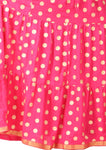 Pink Ethnic Print Maxi Skirt - Designer mart